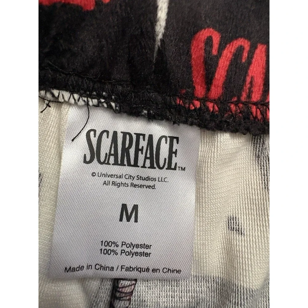 NEW Scarface Lounging Pajama Pants Size Medium Scarface Pajama Scarface Pants